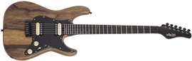 Schecter DIAMOND SERIES  Sun Valley Super Shredder Exotic Hardtail Black Limba 6-String Electric Guitar 2021